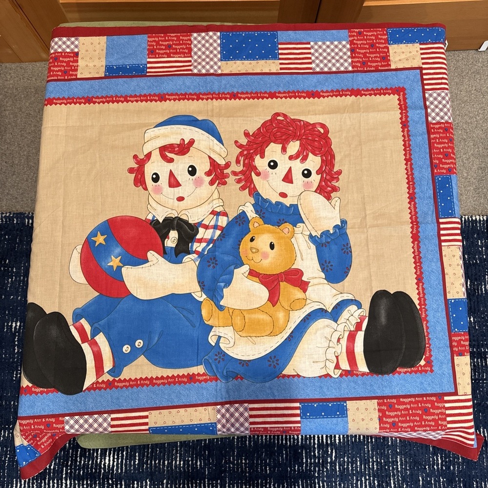 Daisy Kingdom 1052 Raggedy Ann‎ and Andy Quilt Fabric 44 X 35"